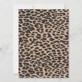 baby shower - Dierafdrukken, luipaard - Bruin zwar Kaart (Achterkant)