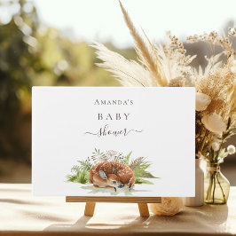 Baby shower dierhertennaam gastenboek