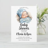 Baby shower digitale uitnodiging (Staand voorkant)