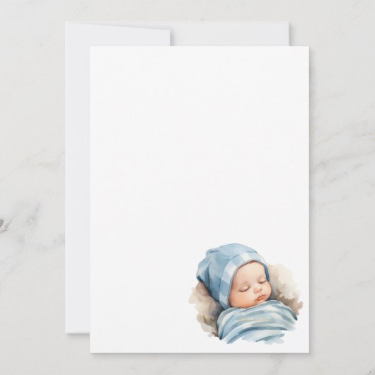 Baby shower digitale uitnodiging (Achterkant)