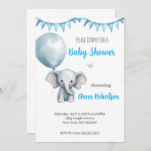 Baby shower digitale uitnodiging (Voorkant / Achterkant)