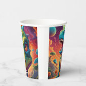 Baby shower dino-mijt papieren bekers (Rechts)