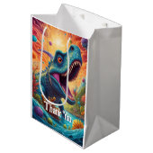 Baby shower Dino-Mite Medium Cadeauzakje (Voorkant Gekanteld)