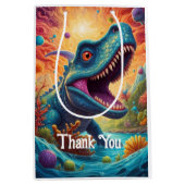 Baby shower Dino-Mite Medium Cadeauzakje (Voorkant)