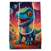 Baby shower Dino-Mite Medium Cadeauzakje (Achterkant)