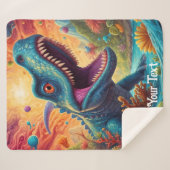 Baby shower Dino-Mite Sherpa Deken (Voorkant (horizontaal))