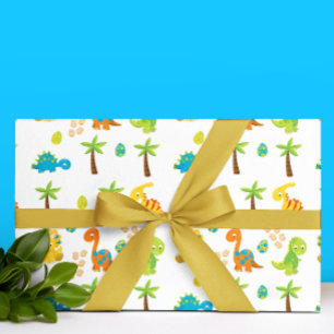 Baby shower Dinosaur Jurassic Cadeaupapier