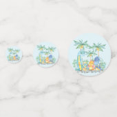 Baby shower Dinosaurs Confetti (Achterkanten)