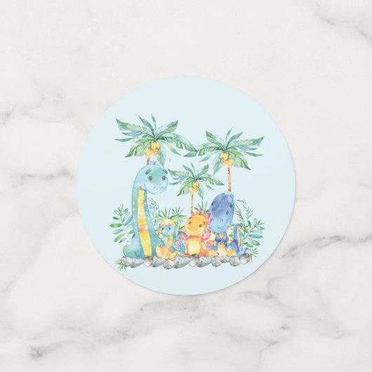 Baby shower Dinosaurs Confetti (Kleine voorkant)