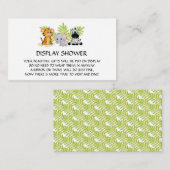 Baby shower display douche invoegen behuizing informatiekaartje (Voorkant / Achterkant)