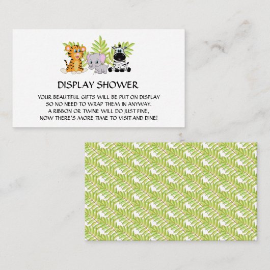 Baby shower display douche invoegen behuizing informatiekaartje (Voorkant / Achterkant)