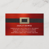 Baby shower Display Shower Insert Santa Baby Informatiekaartje (Voorkant)