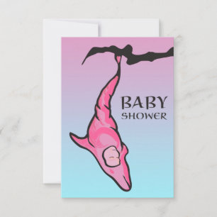 baby shower (dolfijnencoon) kaart