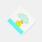 Baby shower donkere truc met paraplu servet (Hoek)