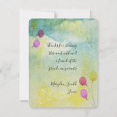 Baby shower door Mail Daisies Balloons Uitnodiging (Achterkant)