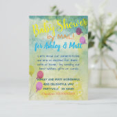 Baby shower door Mail Daisies Balloons Uitnodiging (Staand voorkant)