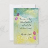 Baby shower door Mail Daisies Balloons Uitnodiging (Achterkant)