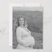 Baby shower door Mail Minimalist Photo Kaart (Achterkant)