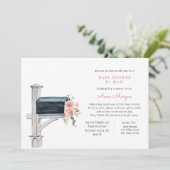 Baby shower door Postroze Bloemen in Brievenbus Kaart (Staand voorkant)