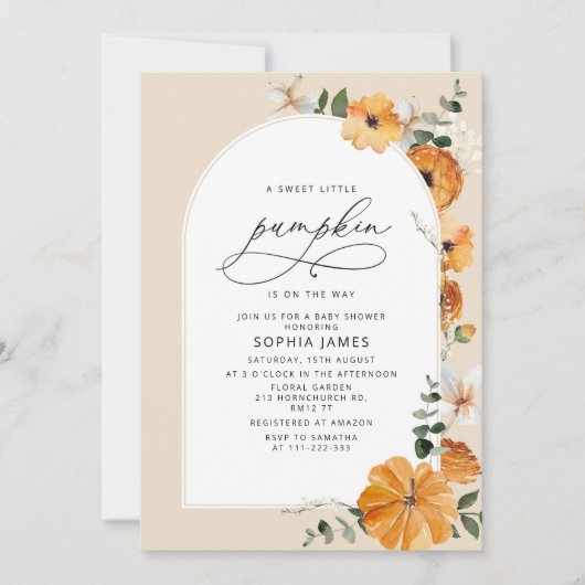 Baby shower douche kaart (Voorkant)