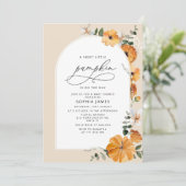 Baby shower douche kaart (Staand voorkant)