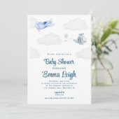 Baby shower Douche Party Uitnodiging (Staand voorkant)