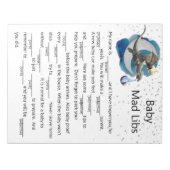 Baby shower Dragon Knight Mad Libs spel Notitieblok (Voorkant)