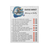 Baby shower Dragon Little Knight Raad eens wie er Notitieblok (Linkerzijde)