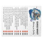 Baby shower Dragon Little Knight Raad eens wie er Notitieblok (Voorkant)