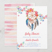 baby shower Dream Catcher Uitnodiging (Voorkant / Achterkant)