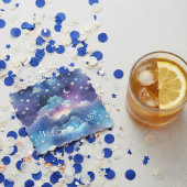 Baby Shower Drink Coaster – Celestial Dreamscape Kartonnen Onderzetters