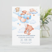 Baby Shower Droomwolken Esthetiek Kaart (Staand voorkant)