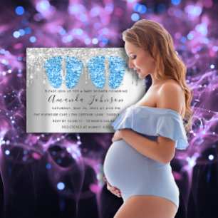 Baby shower druppelt grijze twijndraden in de Silv Kaart