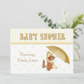 baby shower Duck Uitnodiging (Staand voorkant)