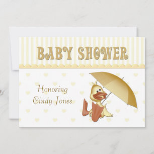 baby shower Duck Uitnodiging
