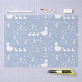 Baby shower Duckling Wrapping Papier in Blauw (Craft)