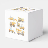 Baby shower Dump Truck Party Bedankdoosjes (Achterkant)