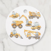 Baby shower Dump Truck Party Bedankjes Labels (Achterkant)