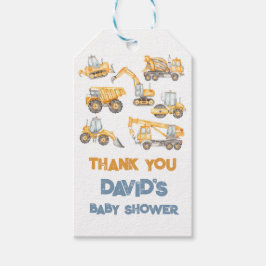 Baby shower Dump Truck Party Cadeaulabel