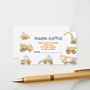 Baby shower Dump Truck Party Informatiekaartje