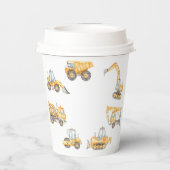Baby shower Dump Truck Party Papieren Bekers (Achterkant)