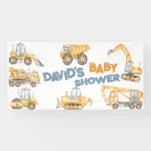 Baby shower Dump Truck Party Spandoek (Horizontaal)