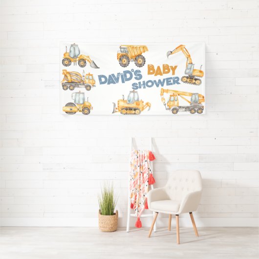 Baby shower Dump Truck Party Spandoek (Insitu)