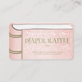 Baby shower dunne Raffle-kaart — Stapelmodel Informatiekaartje