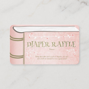 baby shower dunne Raffle-kaart — Stapelmodel Informatiekaartje
