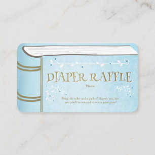 Baby shower dunne Raffle-kaart — Stapelmodel Informatiekaartje