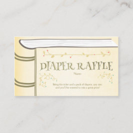 Baby shower dunne Raffle-kaart — Stapelmodel Informatiekaartje