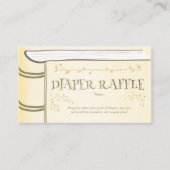 Baby shower dunne Raffle-kaart — Stapelmodel Informatiekaartje (Voorkant)