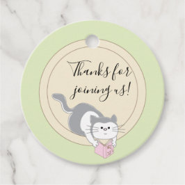 Baby shower Een bibliotheekroze maken Bedankjes Labels