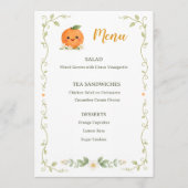 Baby Shower Een Klein Schatje  Menu (Voorkant)